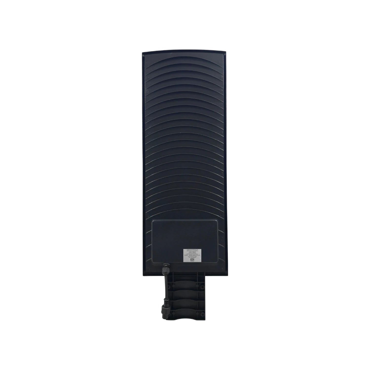 Lámpara suburbana LED negra para alumbrado exterior, diseño acanalado para disipación de calor