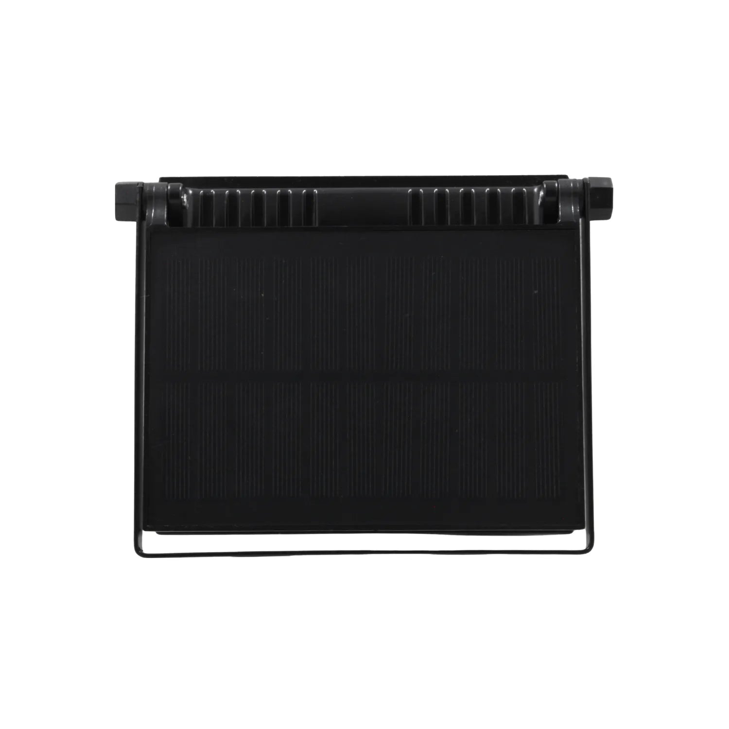 Reflector solar negro de 200W con panel de carga posterior y soporte para iluminación exterior