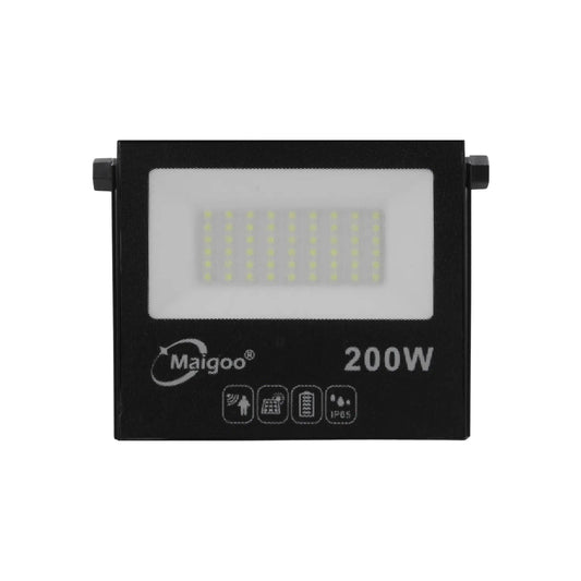 Reflector LED Maigoo negro 200W para exterior, resistente al agua IP65