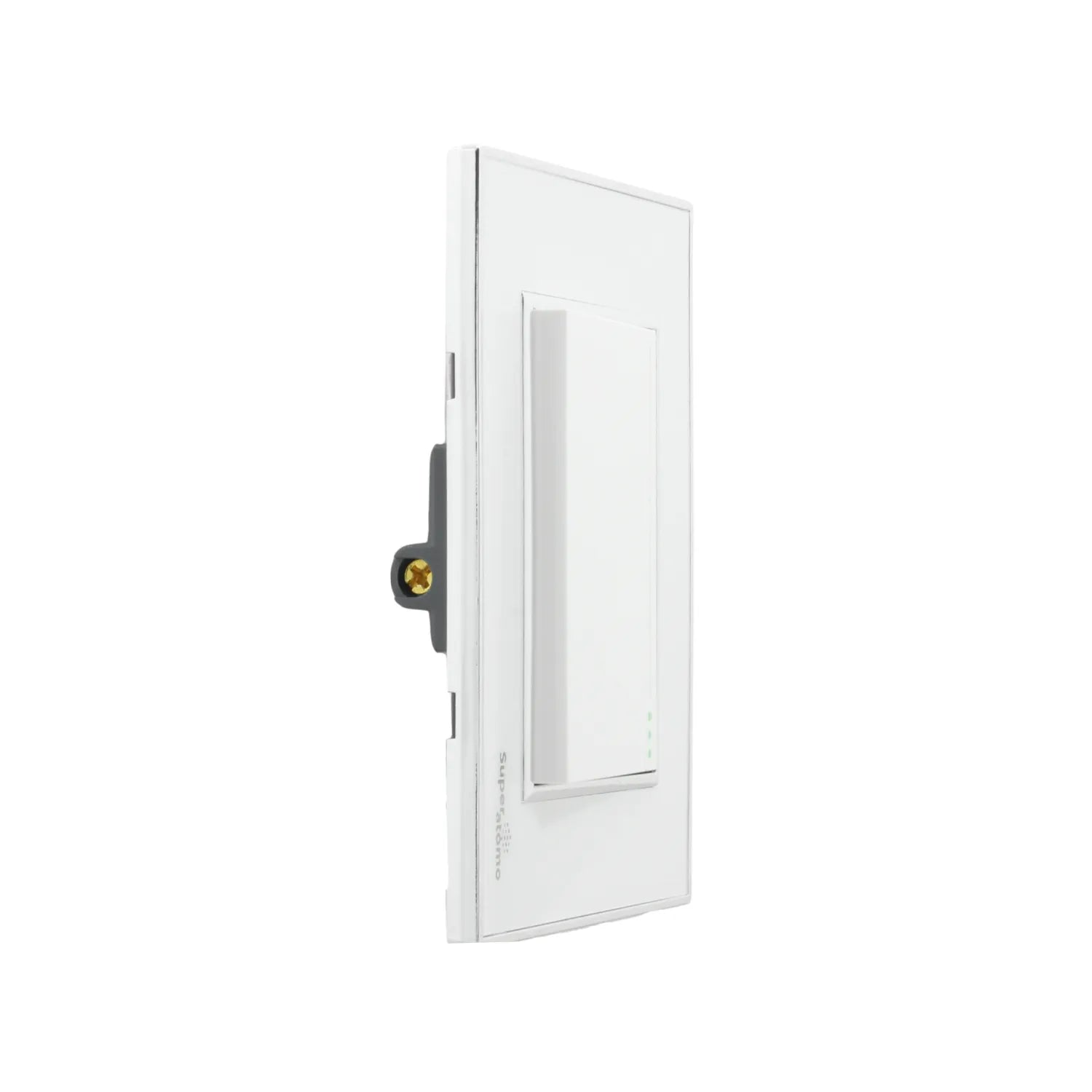 Placa con 1 apagador de escalera Super átomo blanco, interruptor de luz con indicadores LED