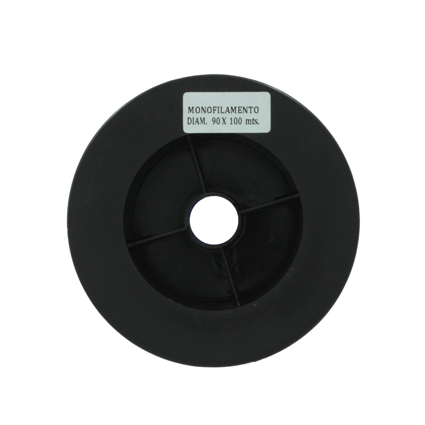 Carrete de hilo de pesca monofilamento negro .90mm x 100m