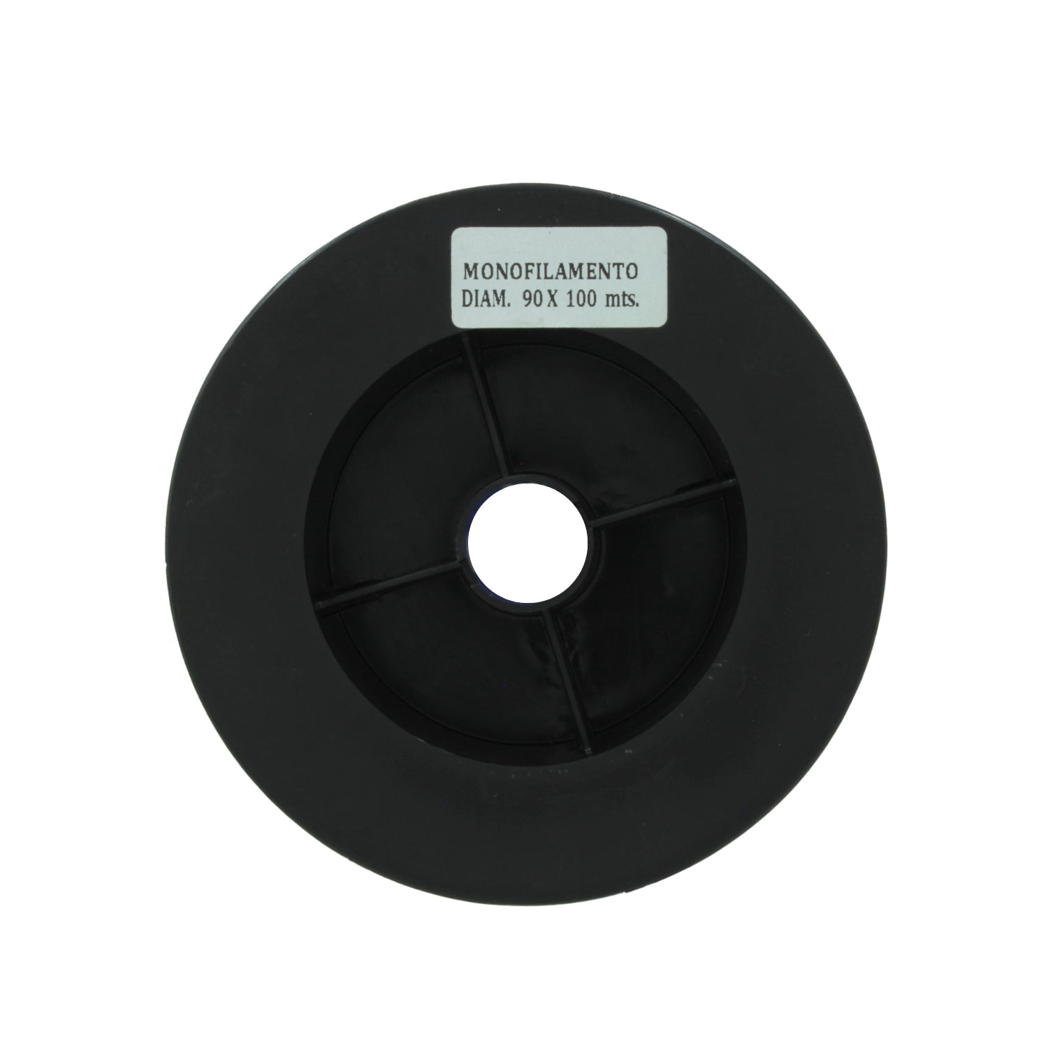 Carrete de hilo de pesca monofilamento negro .90mm x 100m