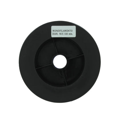 Carrete de hilo de pesca monofilamento negro .90mm x 100m