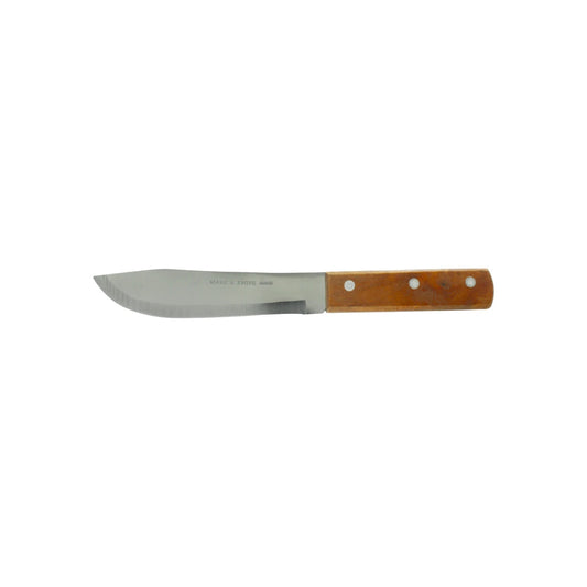 Cuchillo cebollero Mark's Knife 6" con mango de madera y hoja de acero inoxidable
