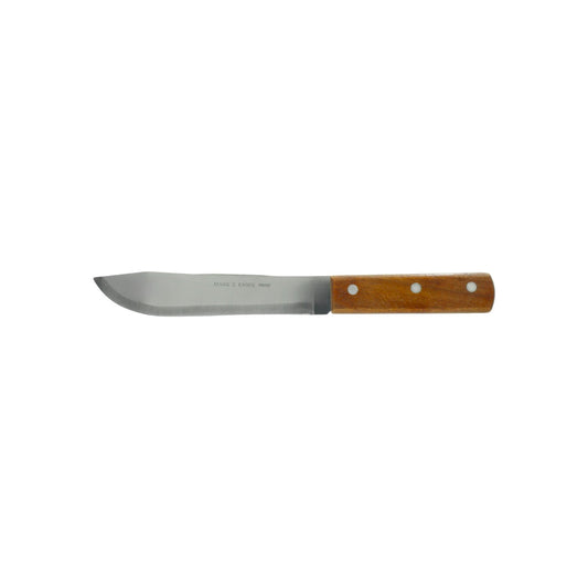 Cuchillo cebollero 7 pulgadas Mark's Knife 666037, mango de madera, hoja acero inoxidable.