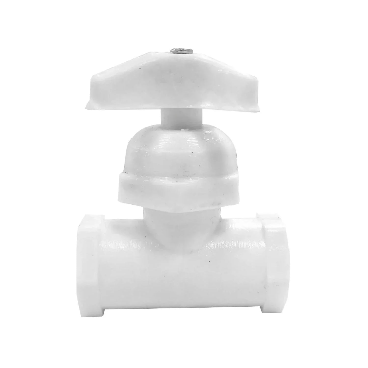 Llave de paso 1/2" roscable reforzada PVC económica