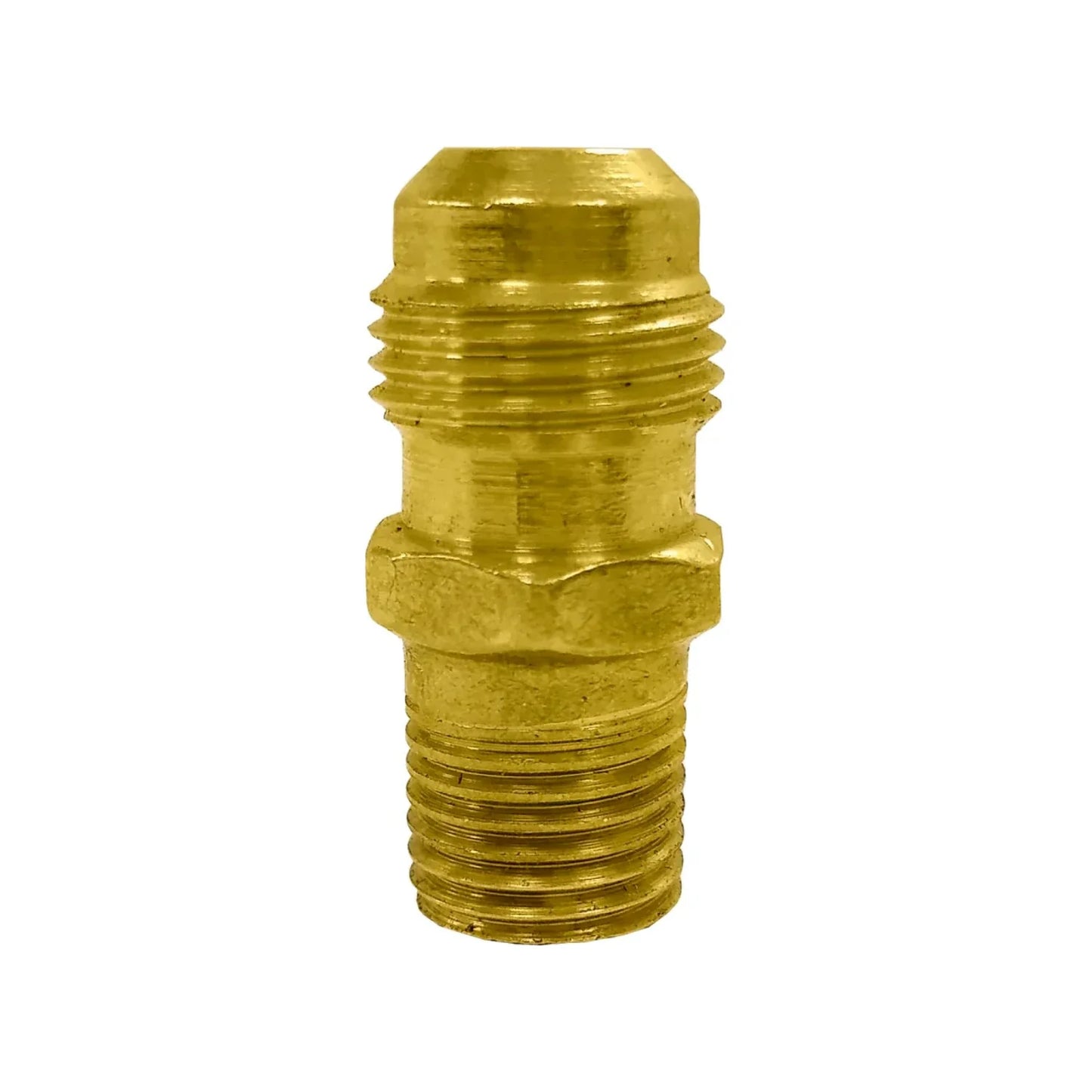 Niple terminal 3/8"x1/4" (10x6 mm) latonado