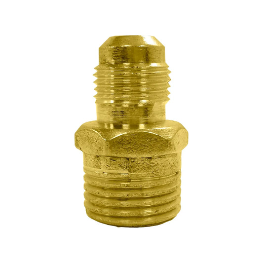 Niple terminal 3/8"x1/2" (10x13 mm) latonado