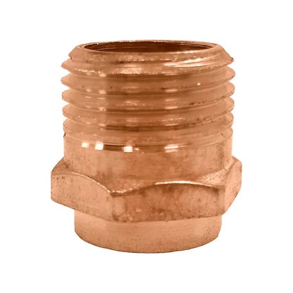 Conector de cobre 1/2 pulgada rosca exterior macho para fontanería