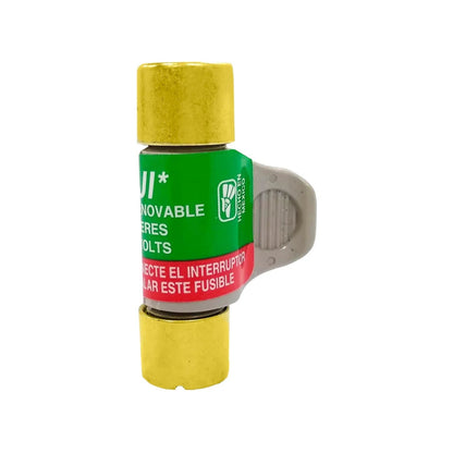 Fusible Fuji removible, cuerpo verde con extremos dorados y agarradera gris para electricidad