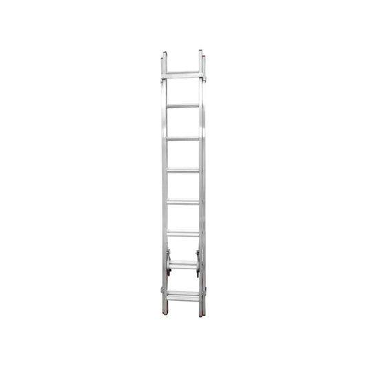 Escalera de extensión de aluminio 16 peldaños para trabajos en altura