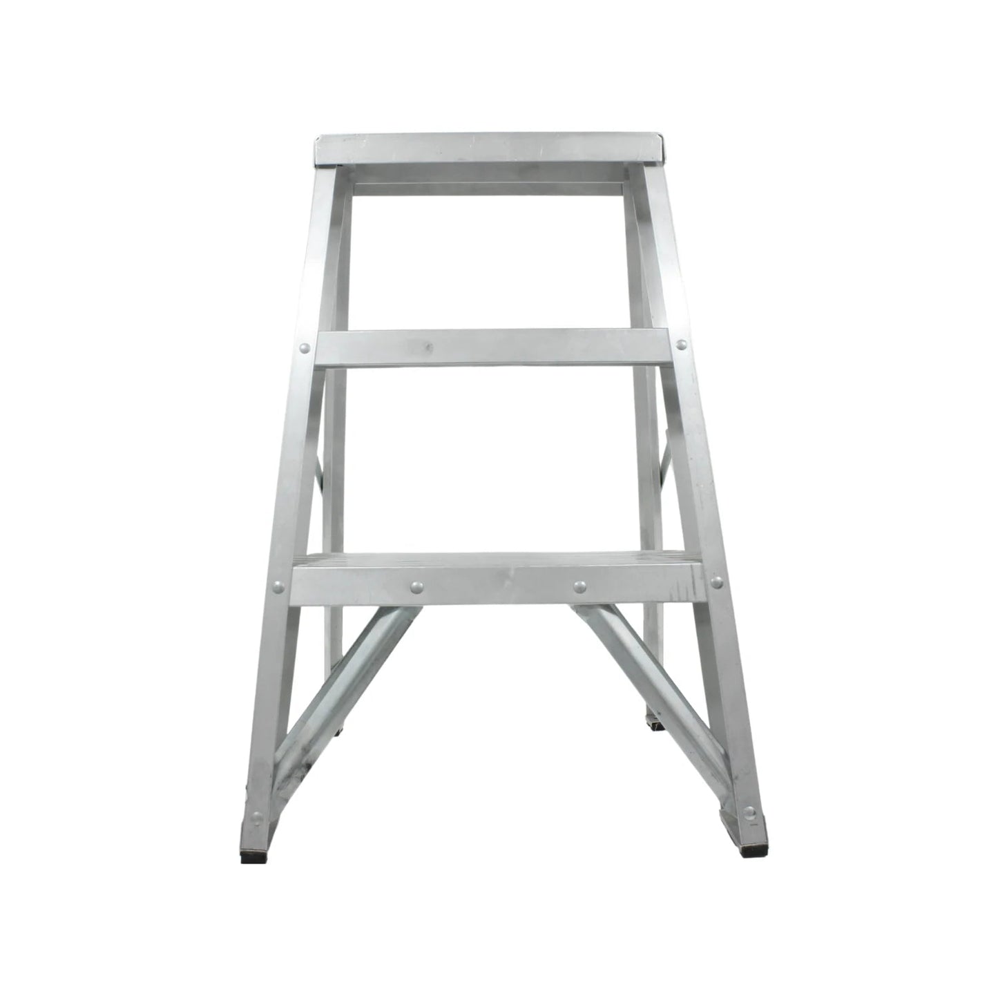 Escalera de tijera de aluminio con 3 peldaños, ligera, resistente y plegable para uso doméstico