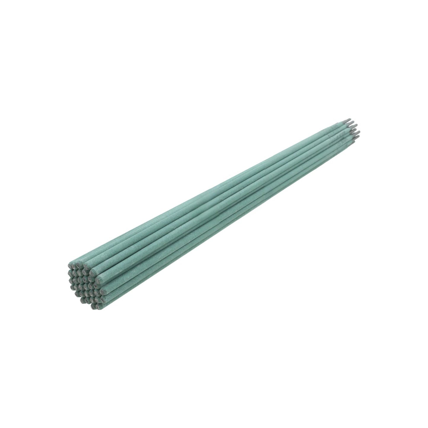 Electrodos de soldadura 6013 de 1/8" para soldadura de arco, acabado verde, paquete.