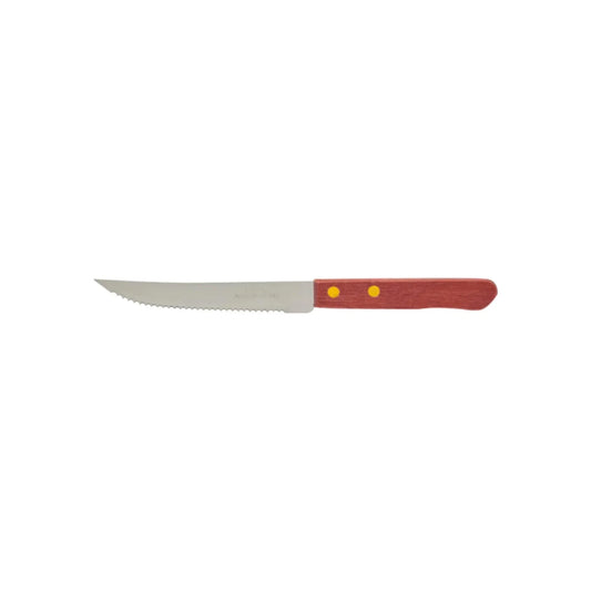 Cuchillo 5" de sierra mango de madera Lobo 202-05