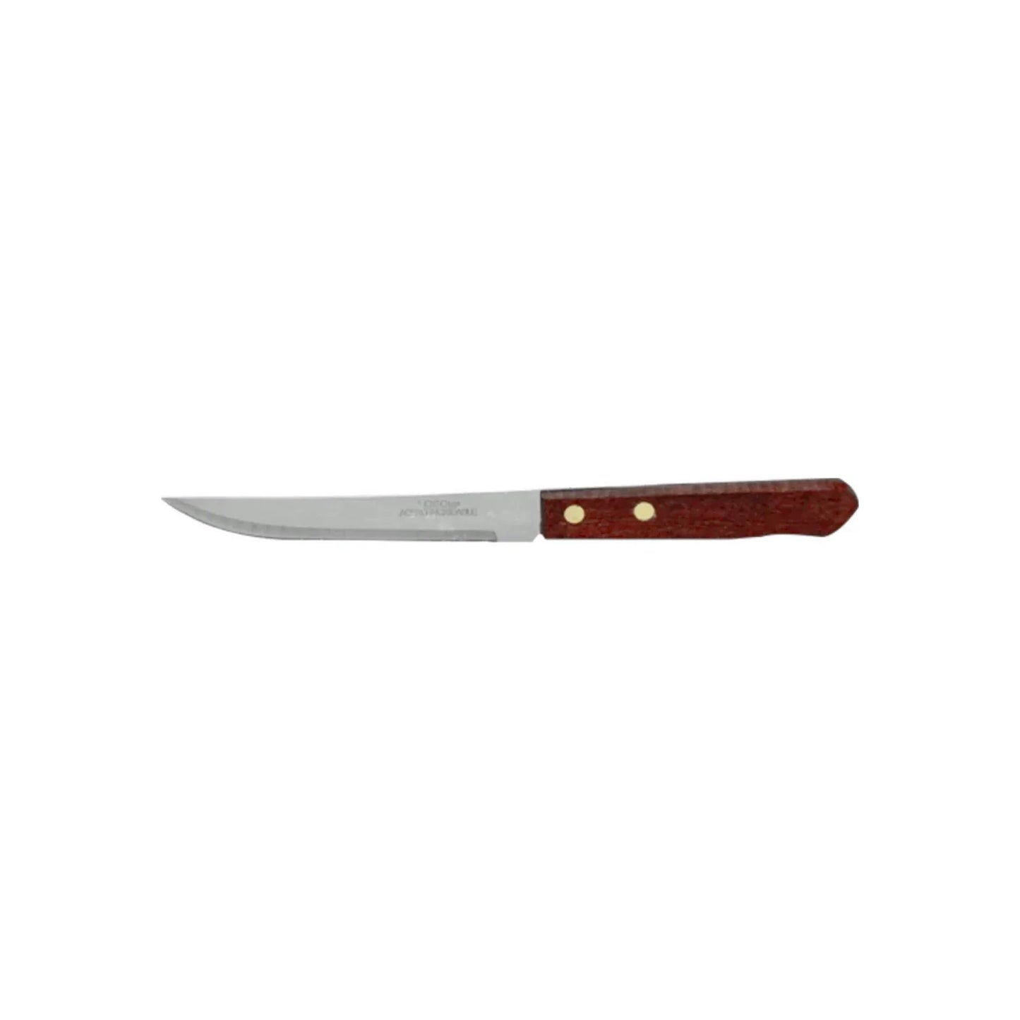 Cuchillo 5" liso mango de madera Lobo 204-05