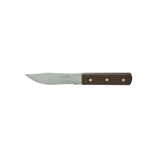 Cuchillo para asado con hoja de acero inoxidable y mango de madera remachado de 3 puntos