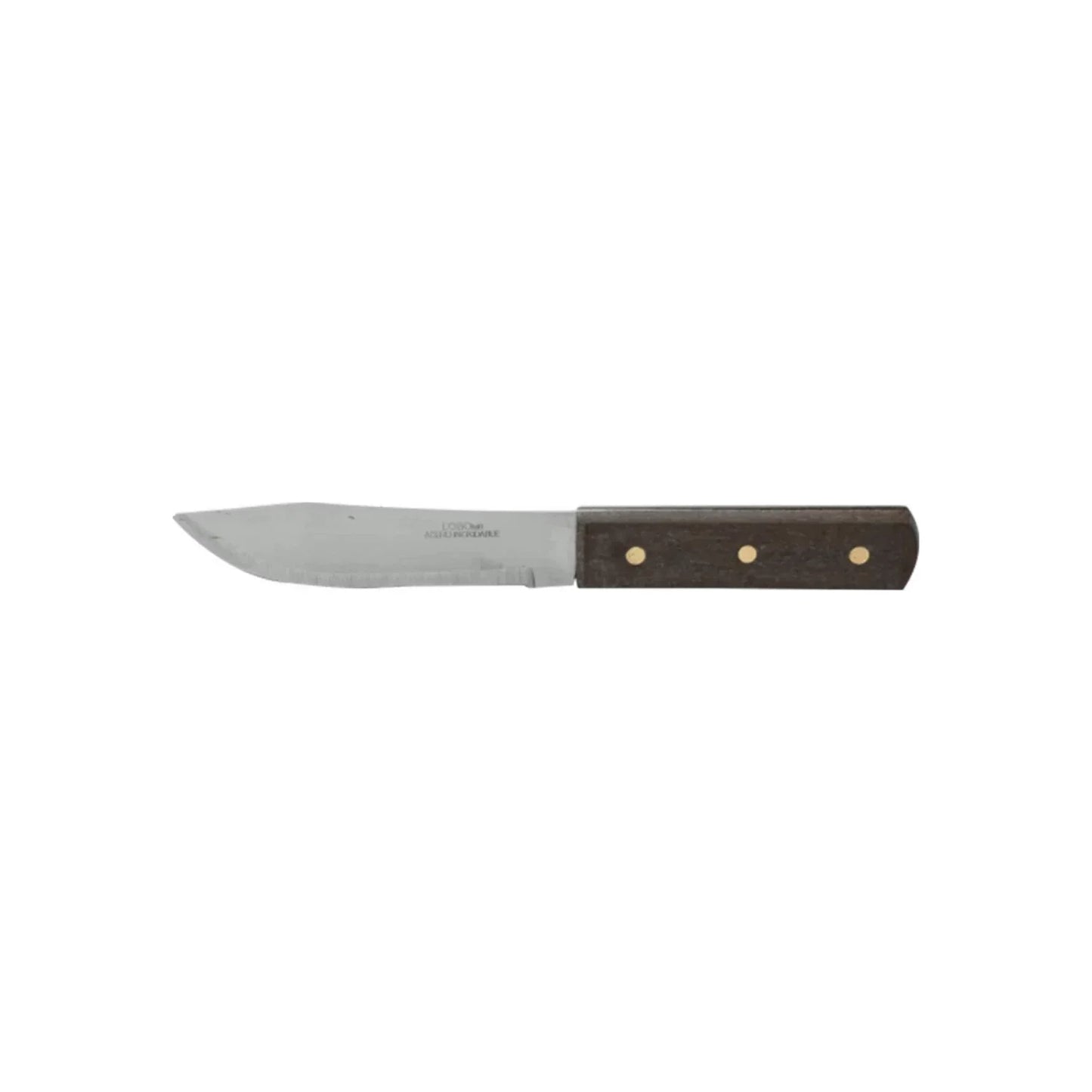 Cuchillo 5" liso mango de madera Lobo 251-05