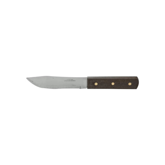 Cuchillo 5" liso mango de madera Lobo 251-05