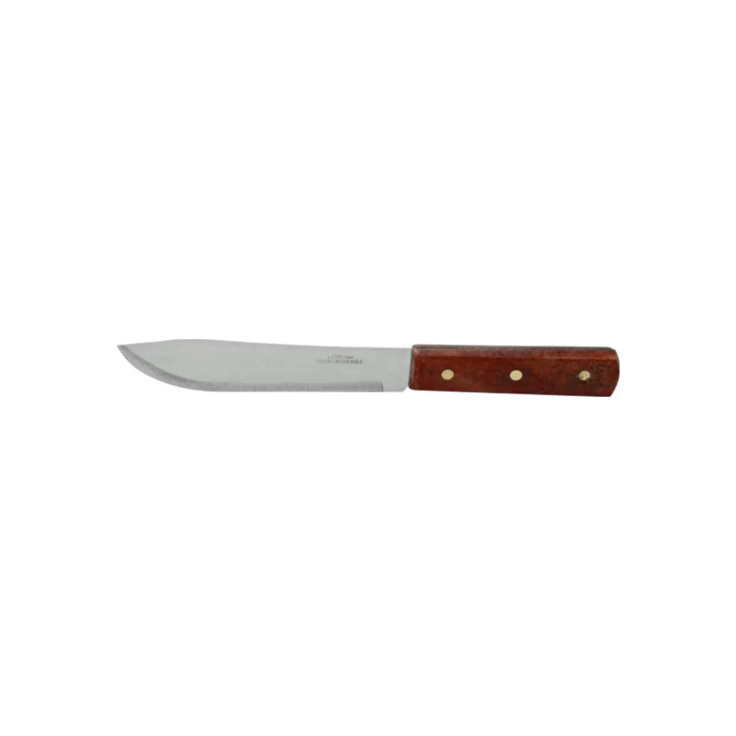 Cuchillo 6" liso mango de madera Lobo 251-06