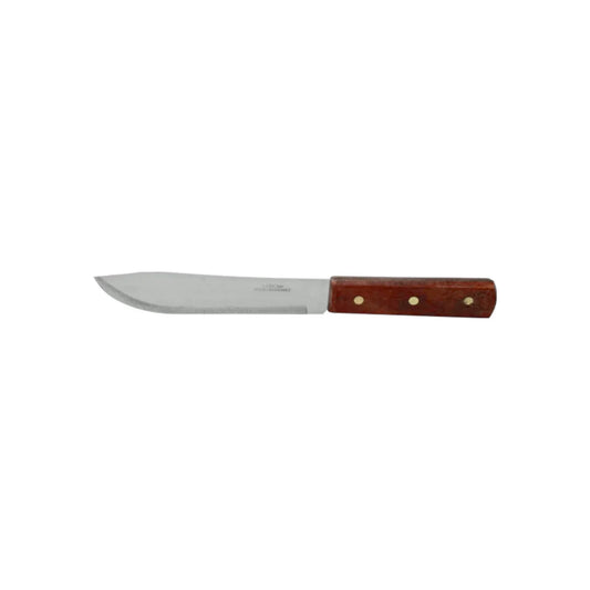 Cuchillo 6" liso mango de madera Lobo 251-06