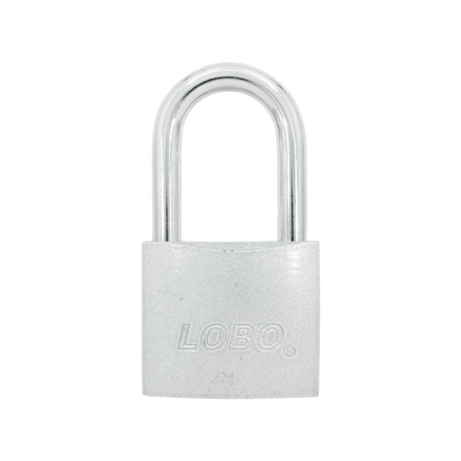 Candado de seguridad LOBO 50mm con gancho largo color plata
