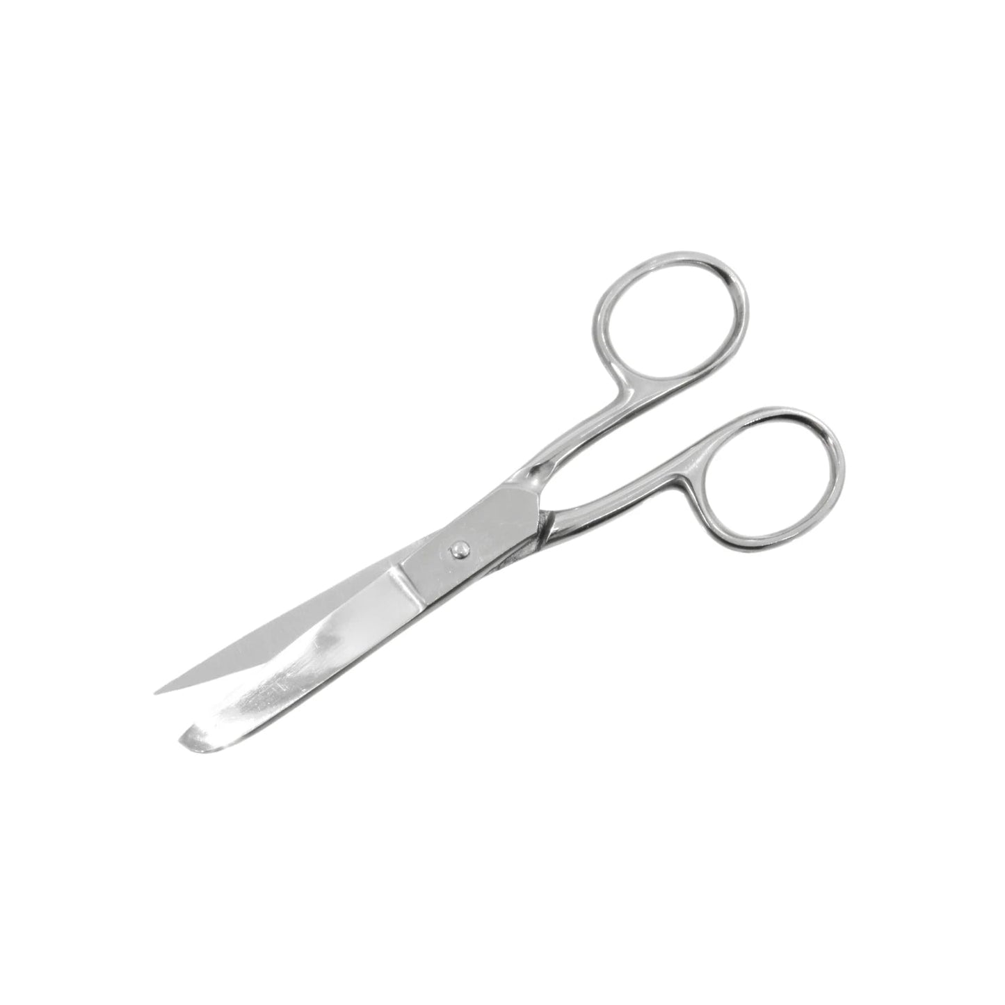 Tijeras de costura 5 pulgadas metálicas color plata para tela, hilo y manualidades, corte preciso y duradero