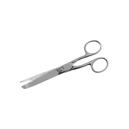 Tijera de costura 6 pulgadas de metal plateado, hojas de acero inoxidable afiladas para cortar tela