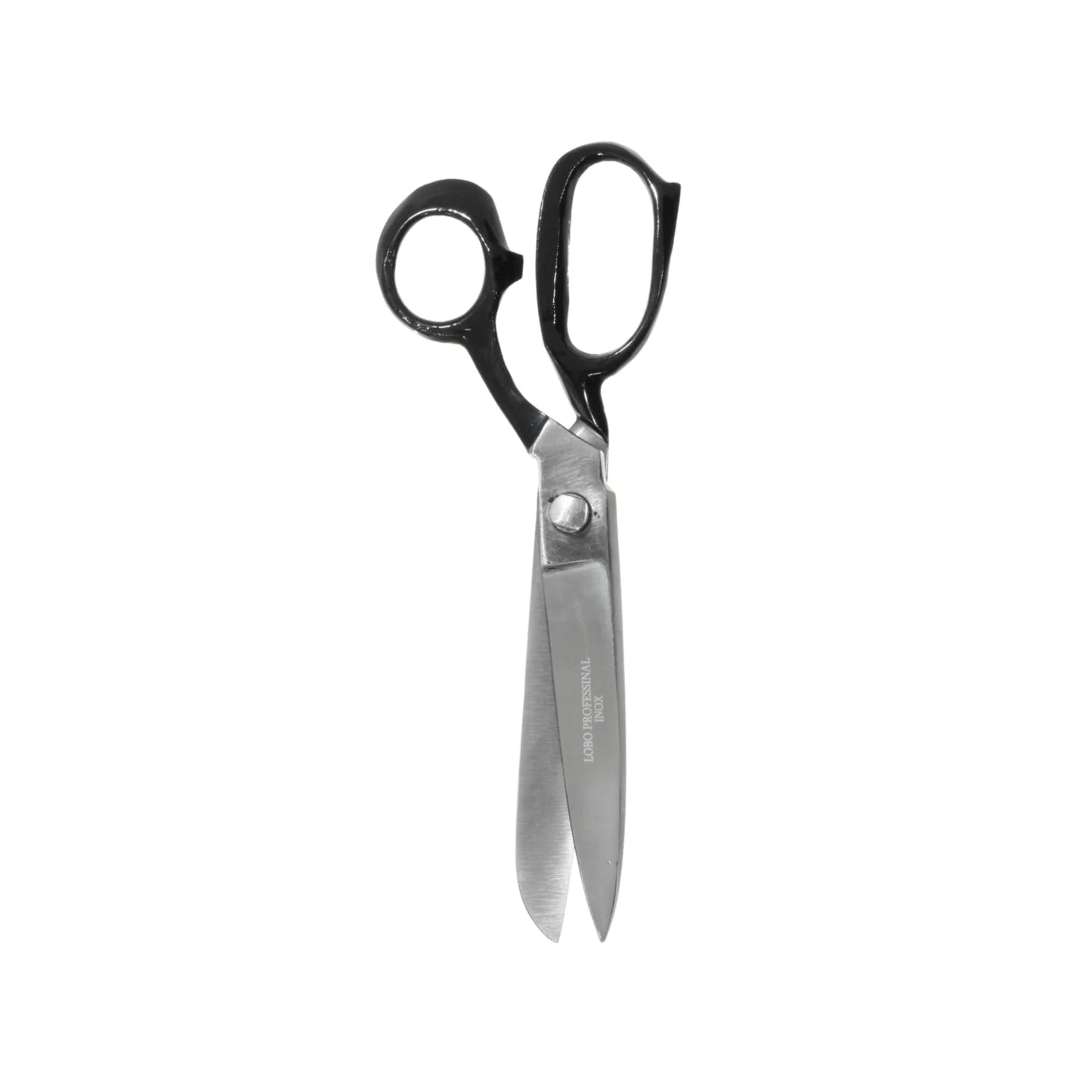 Tijeras de sastre profesionales LOBO 9 pulgadas, mangos negros, hojas de acero inoxidable INOX para tela y costura
