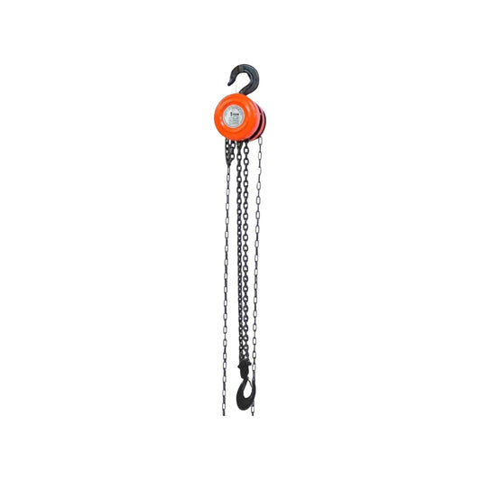 Garrucha de cadena manual naranja 1 tonelada, polipasto para elevación de carga industrial