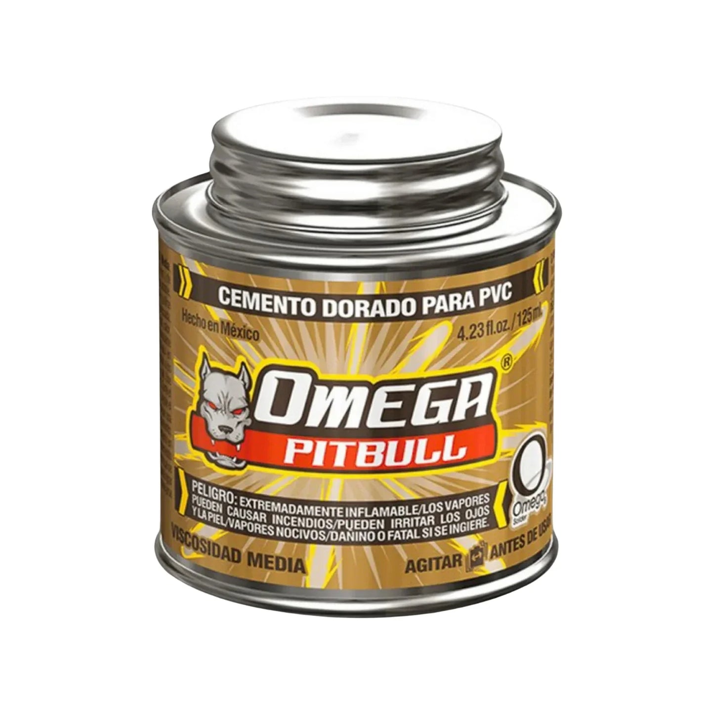 Pegamento para PVC 125 ml dorado Omega CT200118