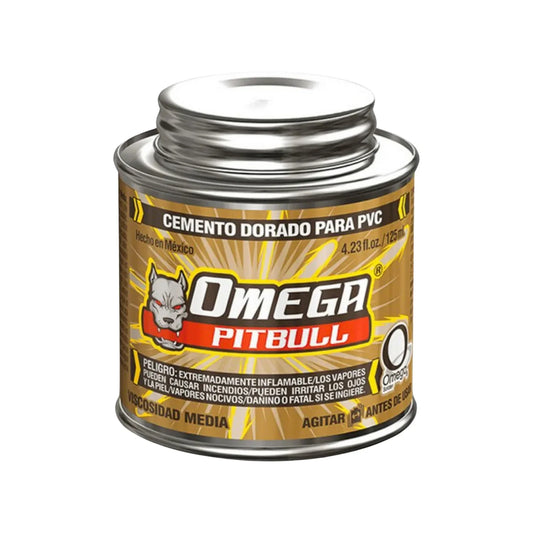 Pegamento para PVC 125 ml dorado Omega CT200118