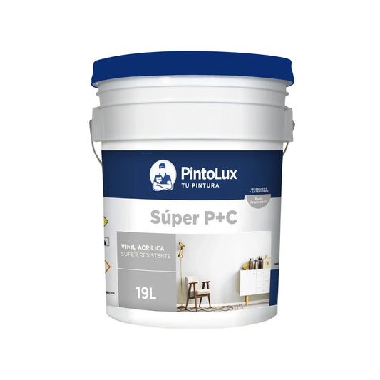Pintura vinílica blanca súper 19 l Pintolux 800-19