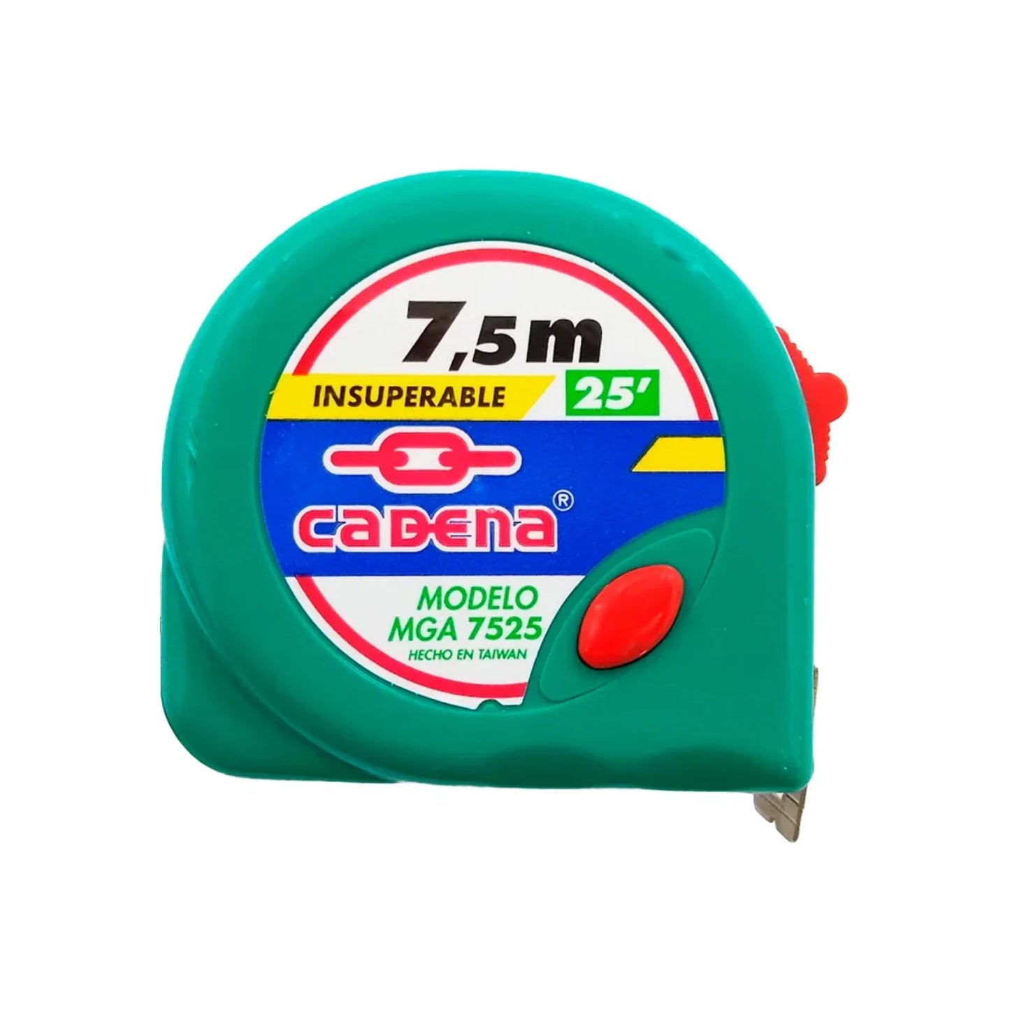 Flexómetro 7.5 metros Cadena MGA 7525