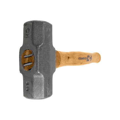 Marro octagonal 3 libras Herramientas CH con cabeza gris metálica y mango de madera resistente
