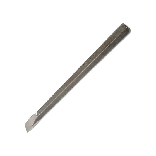 Cincel plano de acero con cuerpo hexagonal 1x18 pulgadas para construcción y mampostería