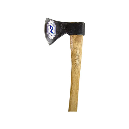 Hacha CH 3.5 libras labor entera, mango de madera, cabeza de acero negro. Herramienta de corte y desmonte.