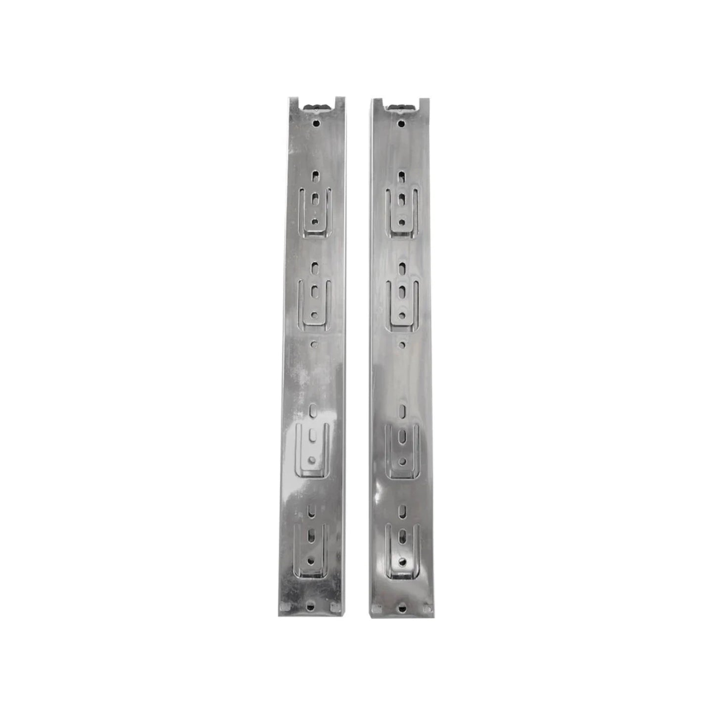 Correderas metálicas de extensión para cajones, guías plateadas, set de 2 piezas para muebles