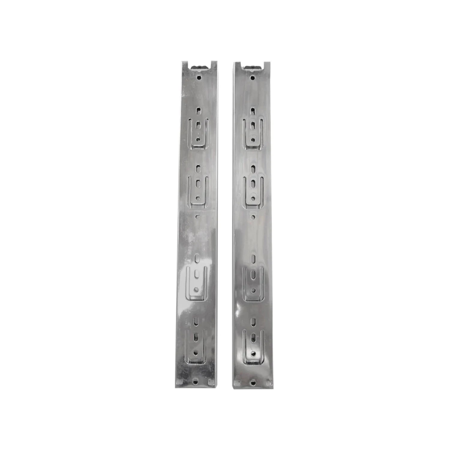 Correderas metálicas de extensión para cajones, guías plateadas, set de 2 piezas para muebles