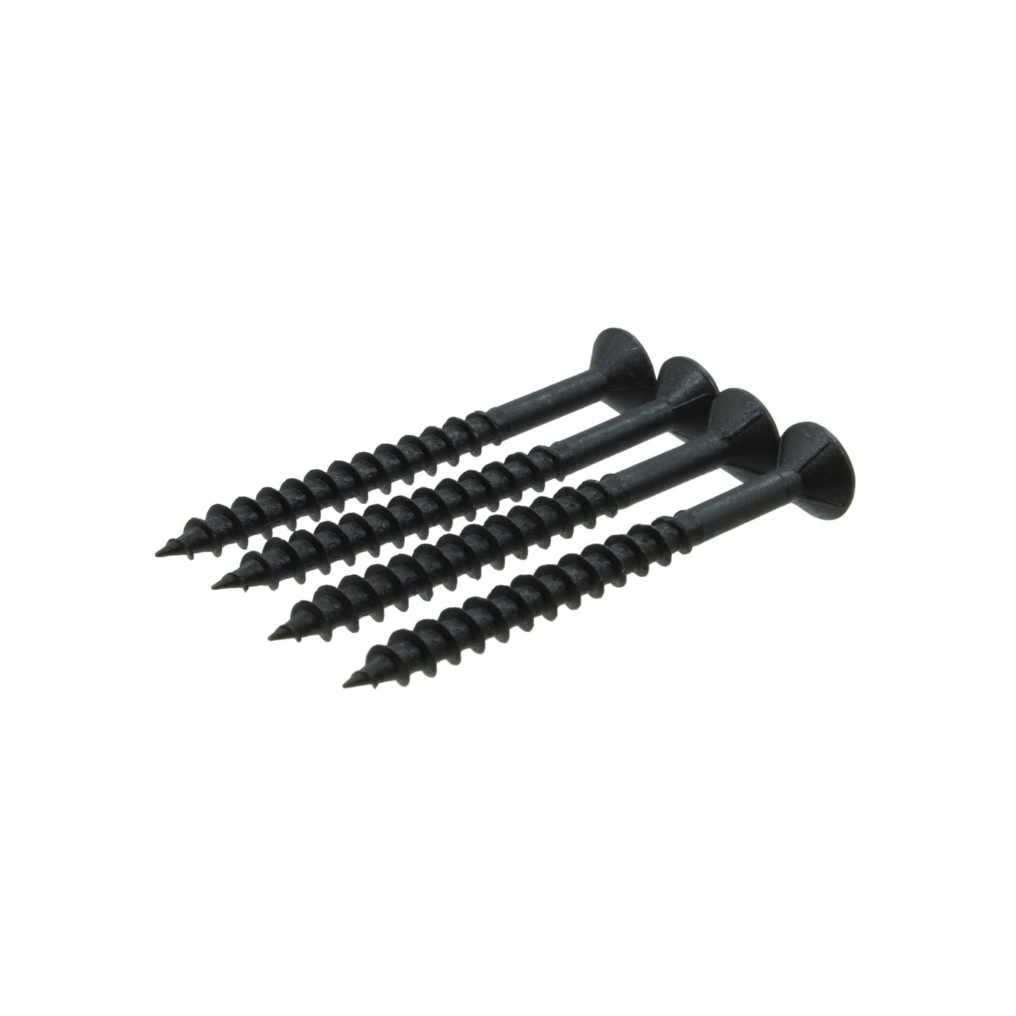 Pijas para madera negras Phillips, 4 unidades, con punta aguda y rosca para fijación