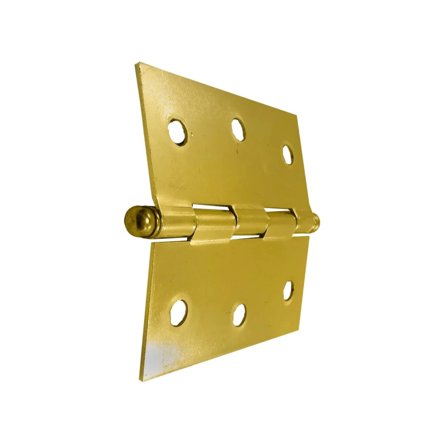 Bisagra de perno de bola latón brillante para puertas y gabinetes, acabado dorado pulido