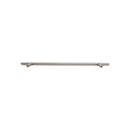 Jaladera de barra 256mm de acero níquel satinado para muebles y cajones