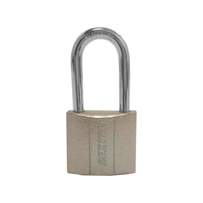 Candado de seguridad Dexter 30mm, cuerpo plata y grillete de acero endurecido
