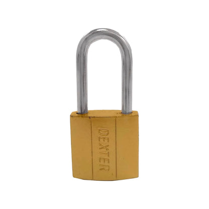 Candado 25 mm gancho largo dorado Dexter 16915