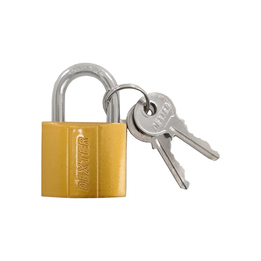 Candado 30 mm gancho corto dorado Dexter 16911