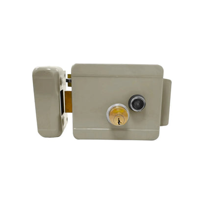 Cerradura/Chapa eléctrica sobreponer izquierda beige Dexter 5806