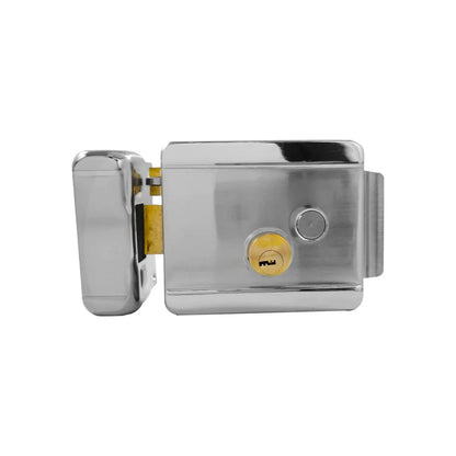 Cerradura/Chapa eléctrica sobreponer izquierda cromo Dexter 5808