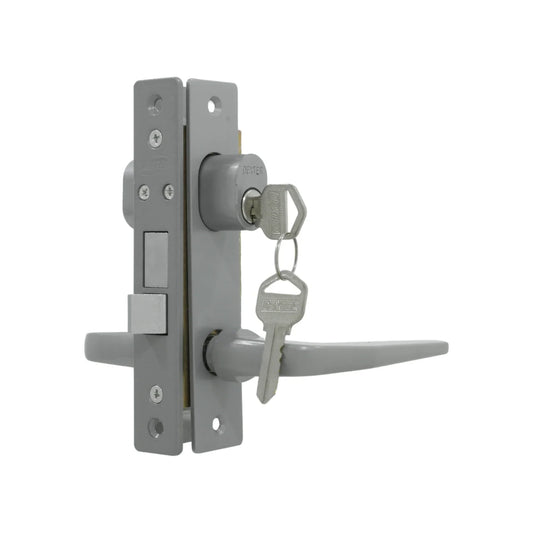 Cerradura/Chapa para puerta de aluminio gris Dexter 2001