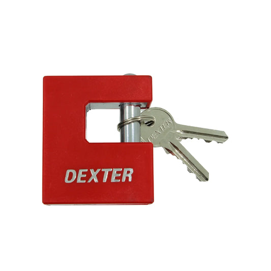 Candado 70 mm para cortina rojo Dexter 16935