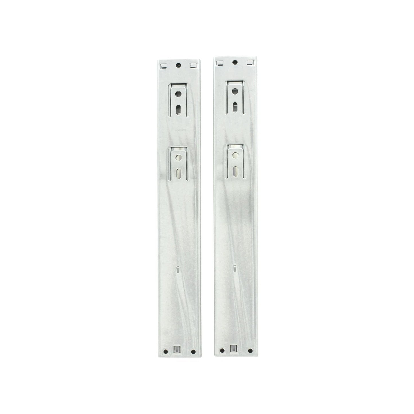 Par de correderas metálicas de extensión completa para cajón, guías de acero 30 cm.