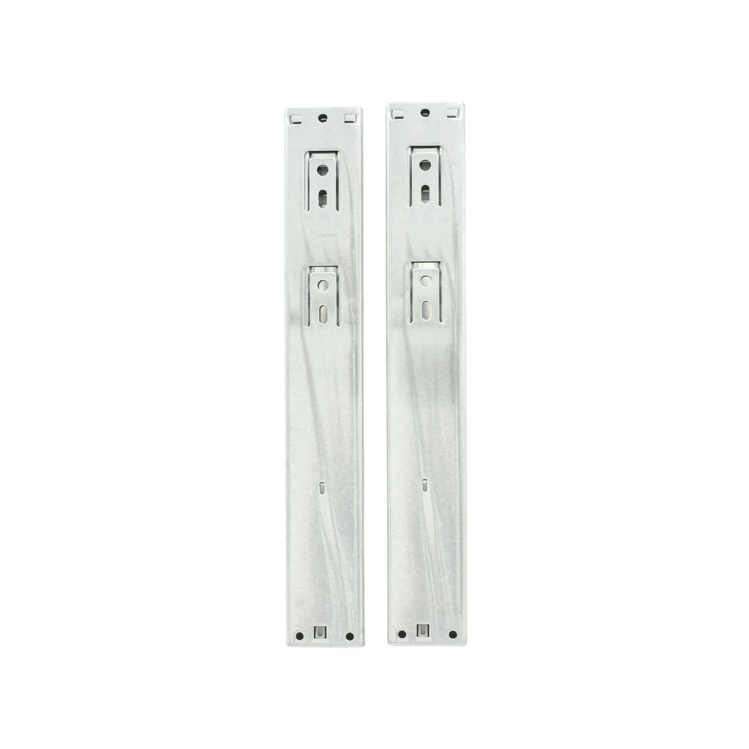 Par de correderas metálicas de extensión completa para cajón, guías de acero 30 cm.